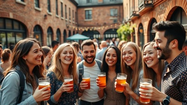 Pullman Market Tamale Festival attendees enjoying the event outdoors.