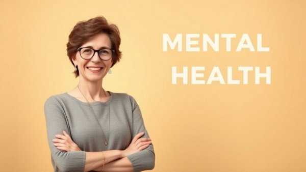 Discussion on mental health for seniors featuring confident woman.