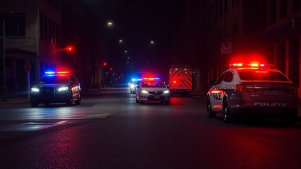 Police vehicles with flashing lights indicating DWI incidents in San Antonio.