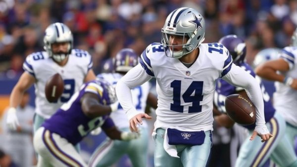 Cowboys' playoff hopes severely damaged in loss to Vikings