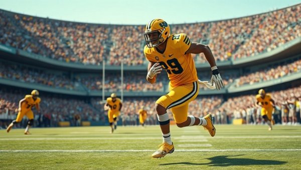 Nico Marchiol in West Virginia football action shot during highlights.