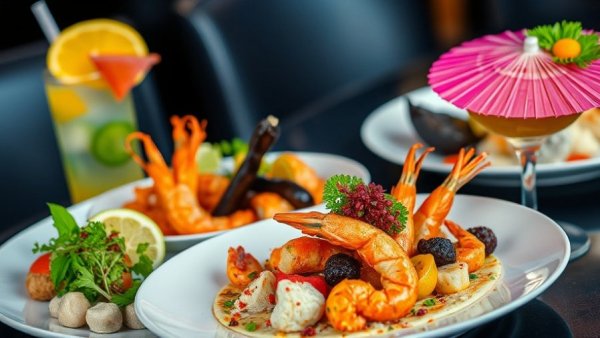 San Antonio restaurants offering gourmet seafood dishes on Christmas Day.