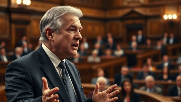 Government official discussing Sharia Law in Texas during assembly.