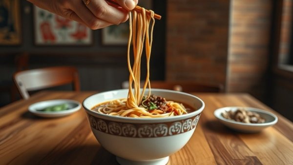 Ten Ramen Dallas expansion featuring a bowl of ramen with chopsticks.