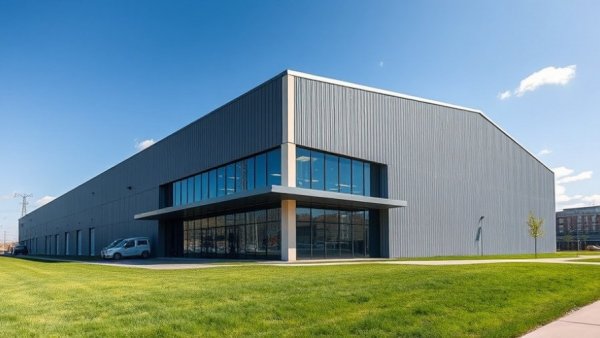 Modern warehouse in Houston, bright day, corporate news.