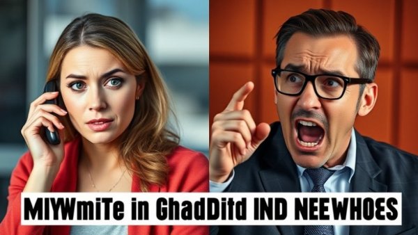 National political news: split image of expressive discussion