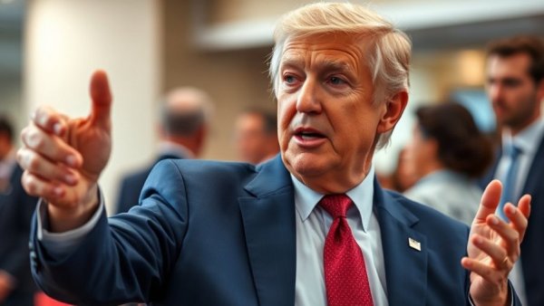 Older man gesturing in conversation indoors, cash payments US economy discussion.