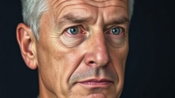 Middle-aged man with a contemplative expression, warning signs your liver needs help.