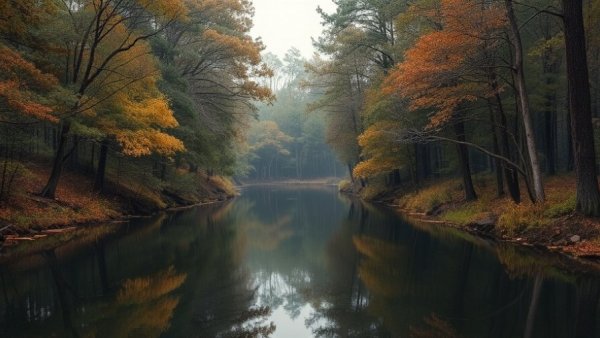 Serene wooded river near Guajolote Ranch housing development