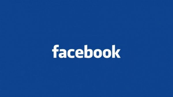 Minimalistic Facebook logo on plain background.
