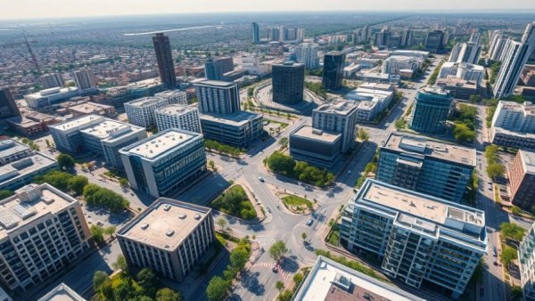 Expansive overview of Collin County commercial real estate development.