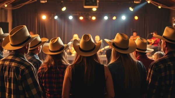 Group at an indoor event discussing Texas elections 2025.