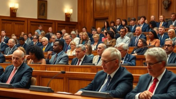 Legislative chamber with a crowd discussing, Texas divorce records unsealed.