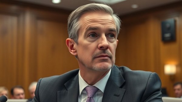 U.S. Senate updates: Thoughtful male in suit during meeting