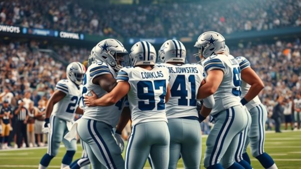 Dallas Cowboys cornerback injury impact with players in action on field.