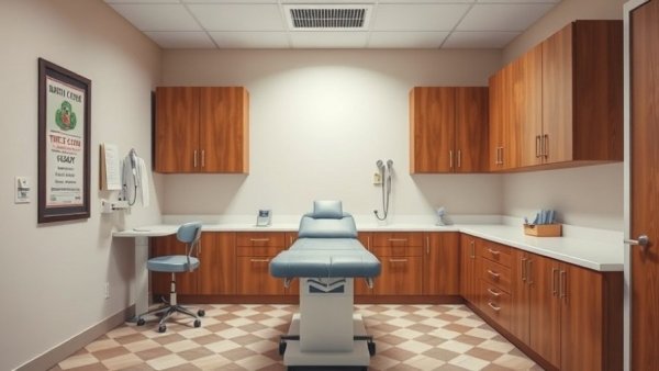 Doctor's office with examination table and cabinets - get the most out of your doctor's appointment.