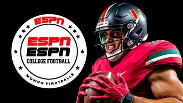 Miami football player celebrates win over Texas A&M, ESPN graphic.