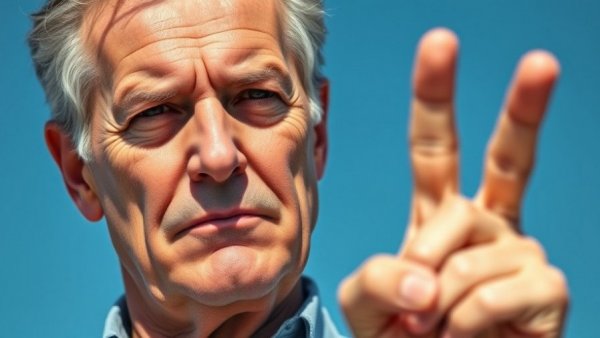 Serious man gesturing during Trump's aides ethics probe.