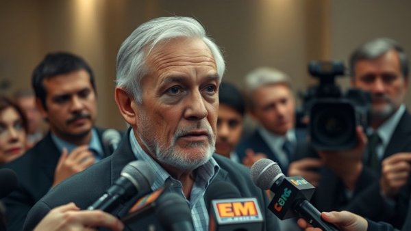 Jerry Jones discussing Cowboys' loss to Chargers, surrounded by media.