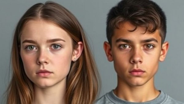 Two young individuals in official mugshot style, San Antonio crime reports.