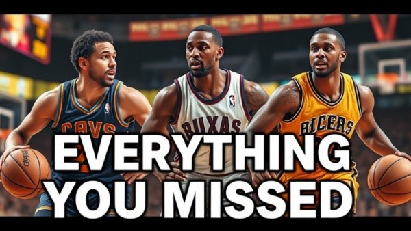 NBA players in action with 'Everything You Missed' text.