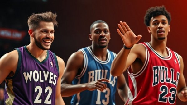 NBA Nightly Recap highlighting three dynamic players in action.