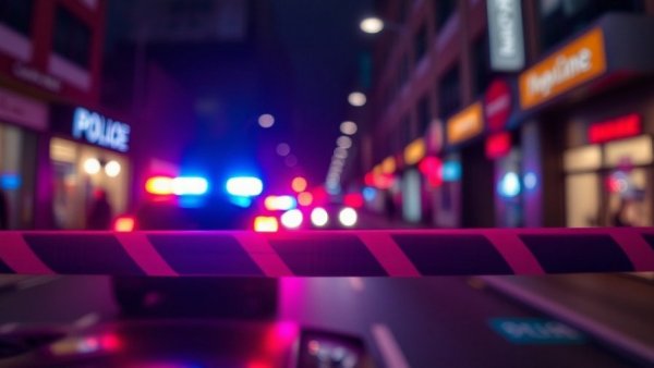 Welfare check deaths in Ohio, focus on police line with lights.