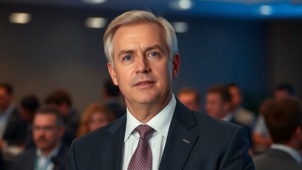 Middle-aged man discussing Texas school voucher program exclusions indoors.