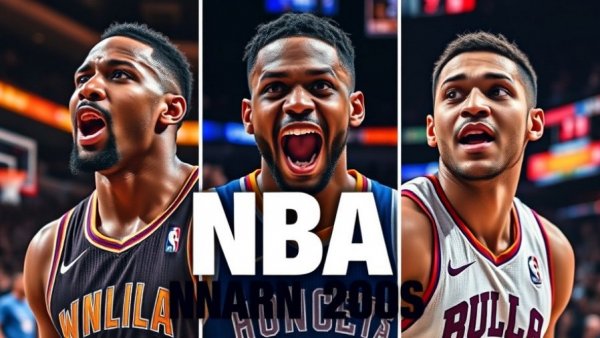 NBA Nightly Recap Highlights featuring dynamic player collage and bold text.