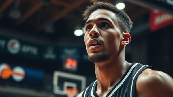 NBA's Top 10 Plays: Intense player in blue jersey.