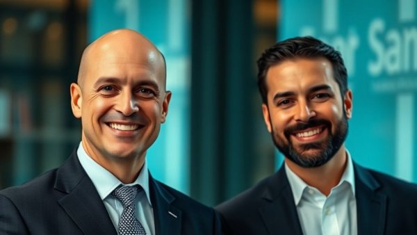 Banner poster of 'The Three Macronutrients of Happiness' with two professional headshots.