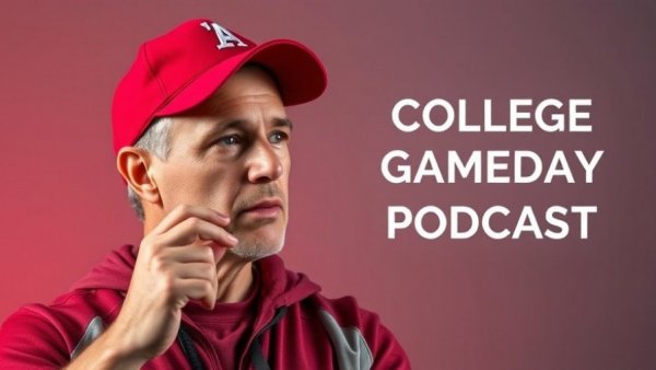 Kalen DeBoer Michigan Coaching Search podcast cover with man.