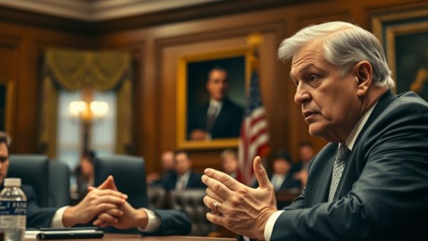 Two men in a heated discussion about VA claims backlog