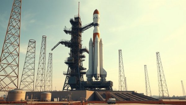 SpaceX rocket at Texas launch site, illustrating land exchange topic.