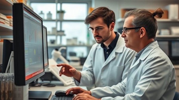 Scientists discussing cerebral malaria treatment options in modern lab.