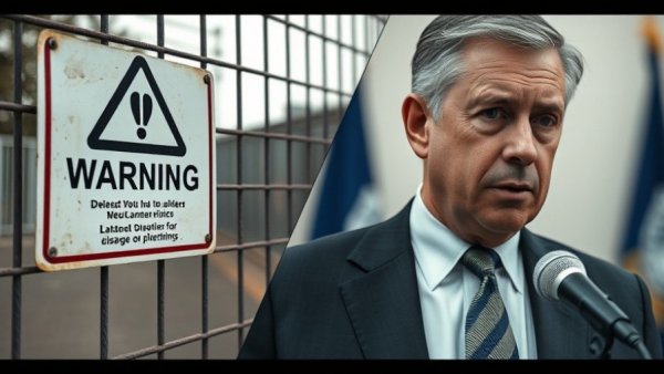 PFAS cleanup costs landowners highlighted by warning sign and official speaker.