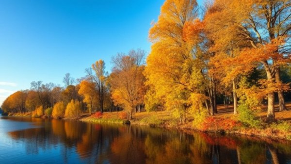 Scenic riverbank in Kerrville under blue sky, honoring flood volunteers.