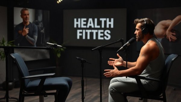 Podcast discussing building muscle for lifelong health benefits.