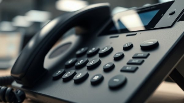 Close-up of office phone keypad, hinting at Gillespie County 911 operations disruption.