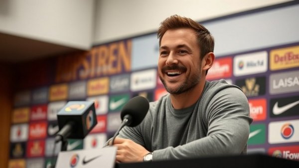 Casual speaker at Cowboys press conference analyzing team.