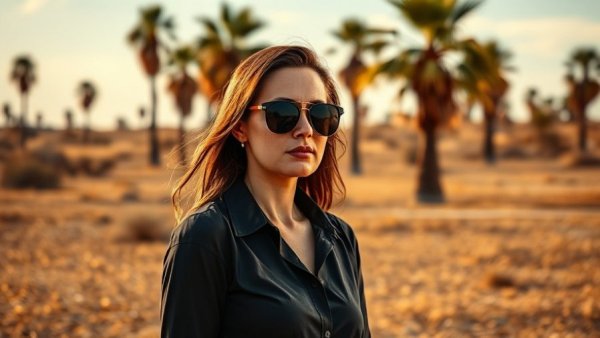 Woman in Texas landscape, related to Texas Indigenous Settlement Preservation.