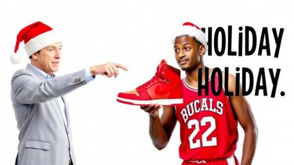 Spurs Win humorous collage with Santa hat and Christmas gift question.