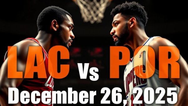 Los Angeles Clippers vs Portland Trail Blazers highlights promo poster.