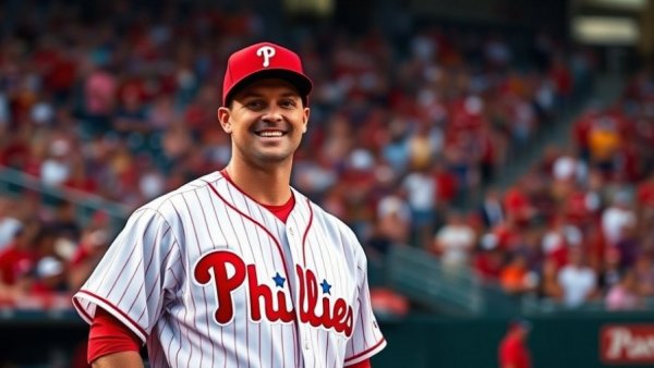 Smiling baseball player in Phillies uniform, Bryce Harper not elite.