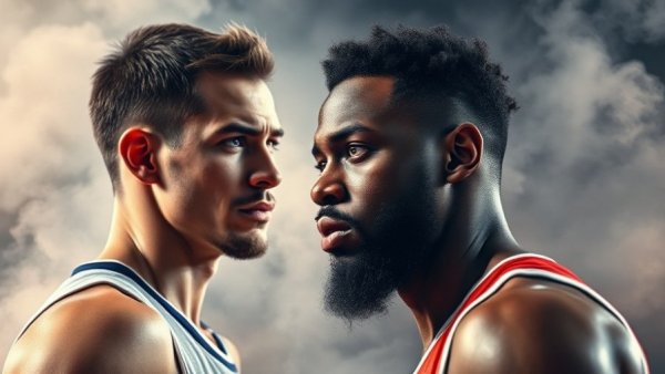 Lakers vs Kings Game Highlights promotional image with two players.