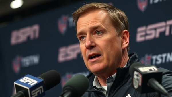 New coach for Michigan football, speaking at ESPN press conference.