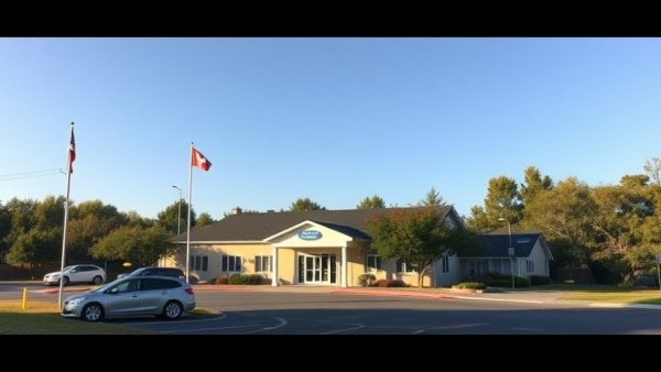 Texas rural health care funding scene at a serene rural hospital.