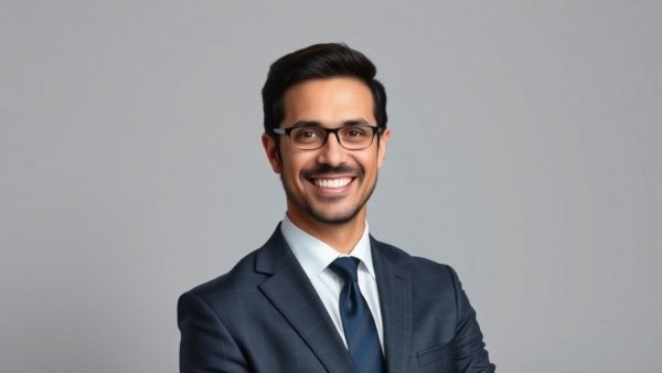 Confident man in suit smiling, Dallas financial services professional.