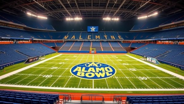 Alamo Bowl San Antonio events location, empty stadium view