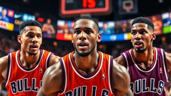 NBA's Nightly Recap Highlights featuring intense basketball action and players.